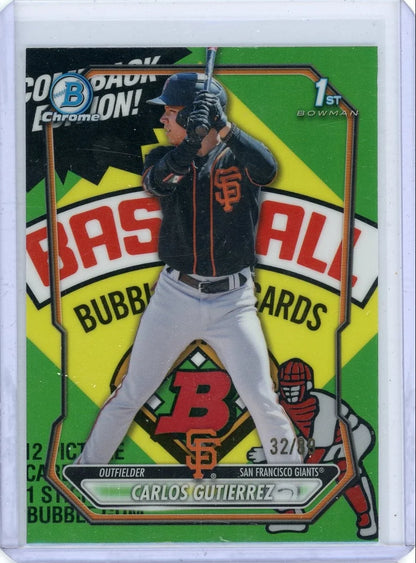 Carlos Gutierrez 2026 1st Bowman Chrome Packfractor #'d 32/89
