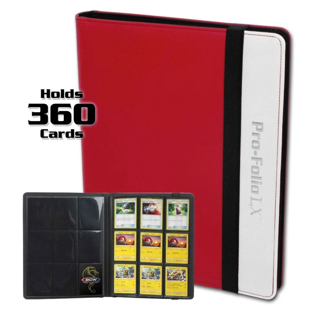 Pro-Folio 9-Pocket LX Album - Red and White