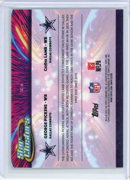 George Pickens / CeeDee Lamb 2025-26 Topps Chrome Star Clusters Refractor