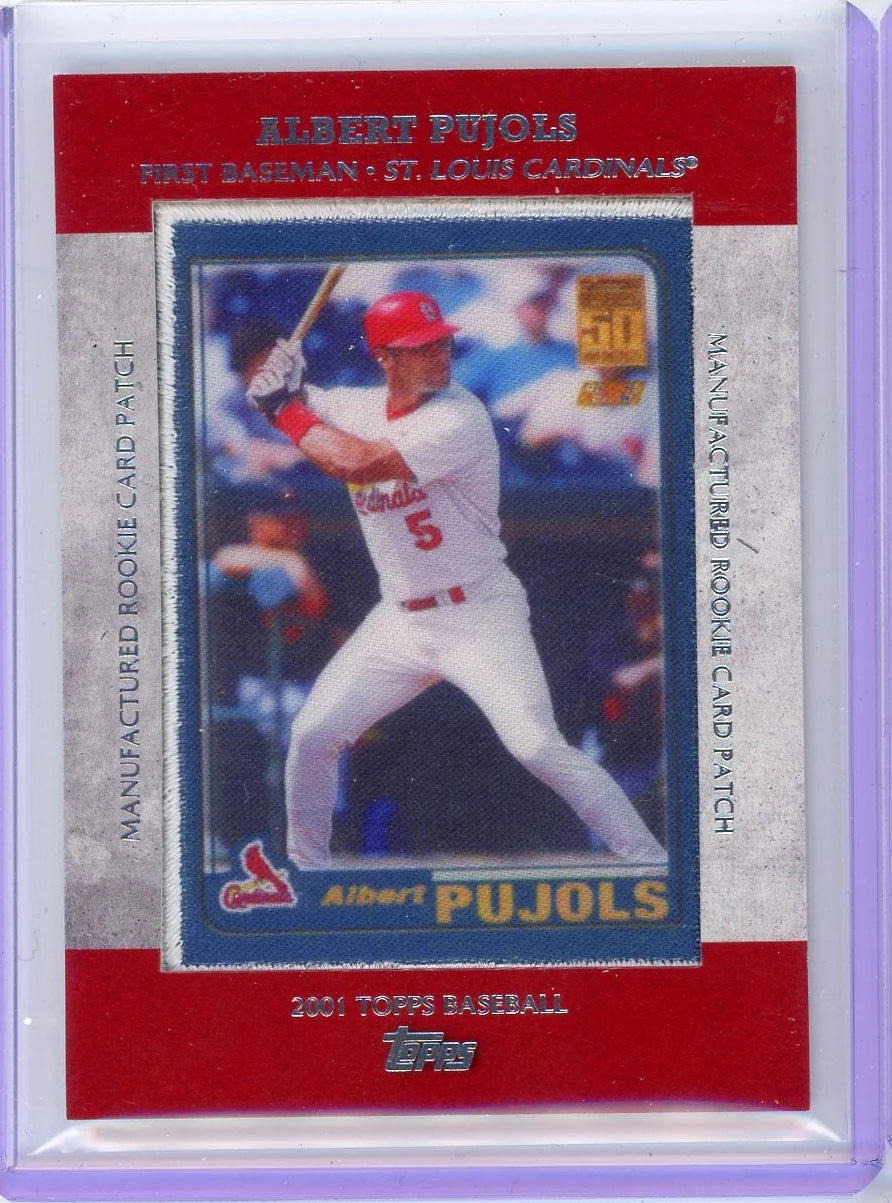 Albert Pujols 2013 Topps '01 Topps Manufactured Card Patch