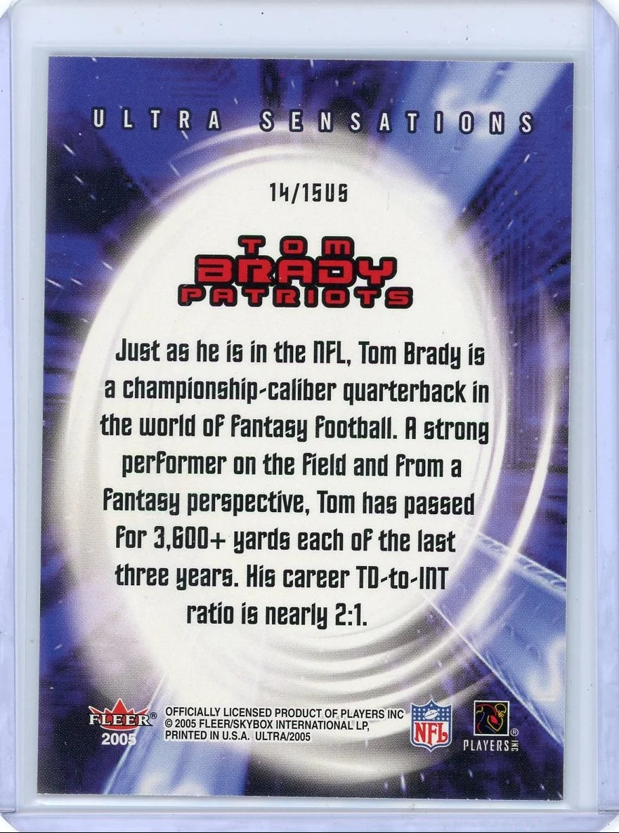 Tom Brady 2005 Fleer Ultra Ultra Sensations