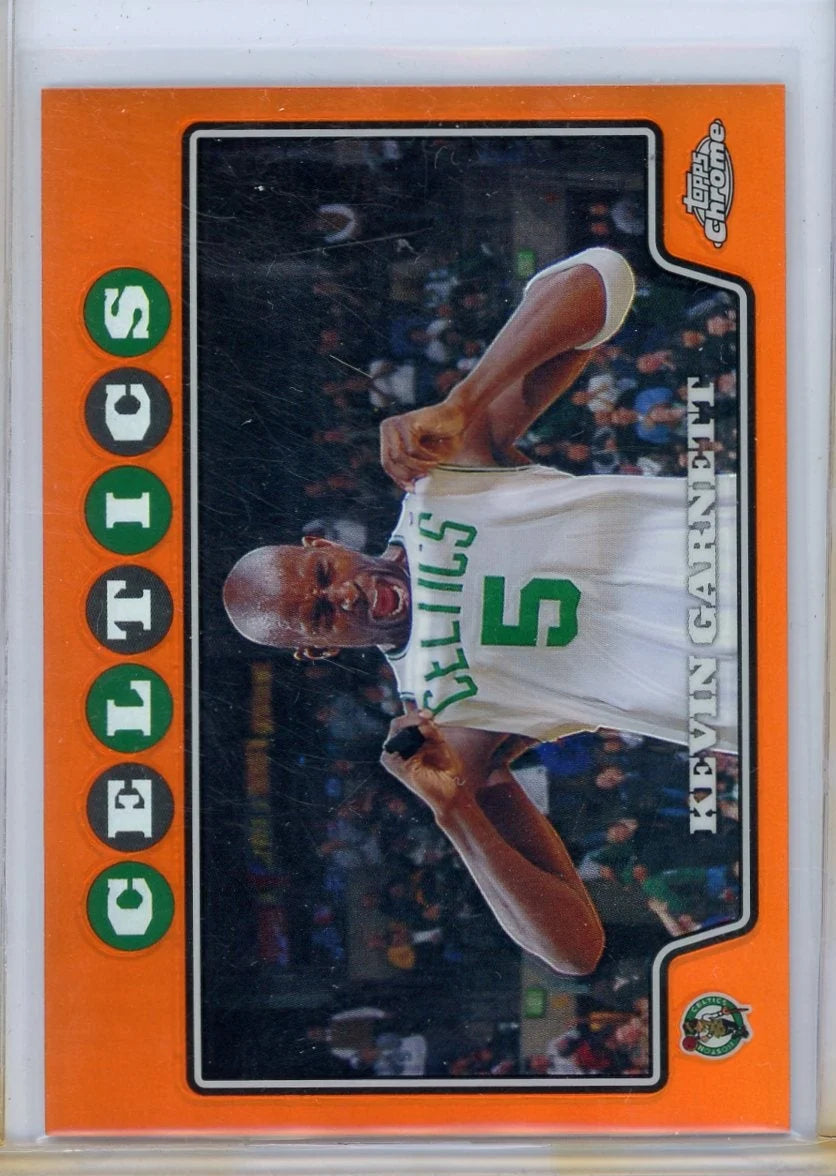 Kevin Garnett 2008-09 Topps Chrome orange refractor #'d 492/499