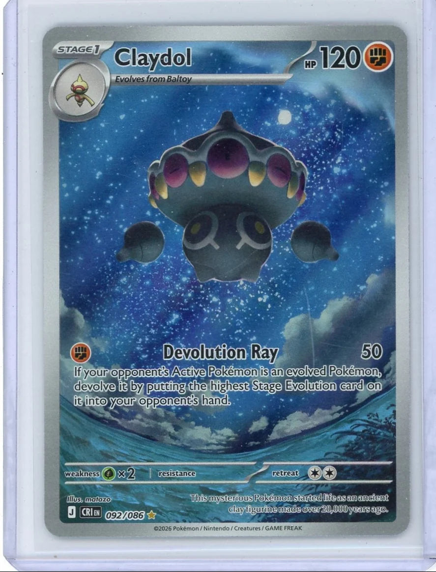 Claydol Pokémon Chaos Rising Illustration Rare #092/086