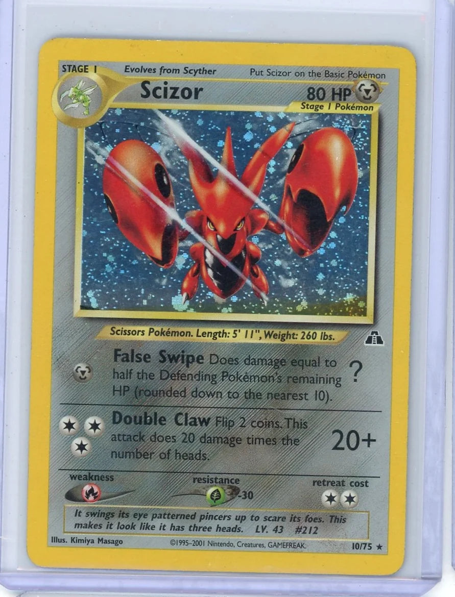 Scizor Pokémon Neo Discovery Holo #10/75