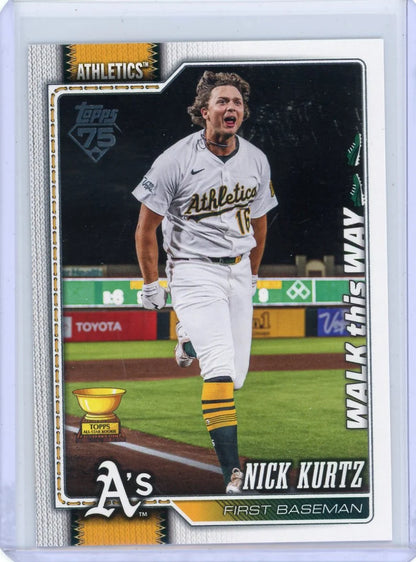 Nick Kurtz 2026 Topps Series 1 Walk this Way SP