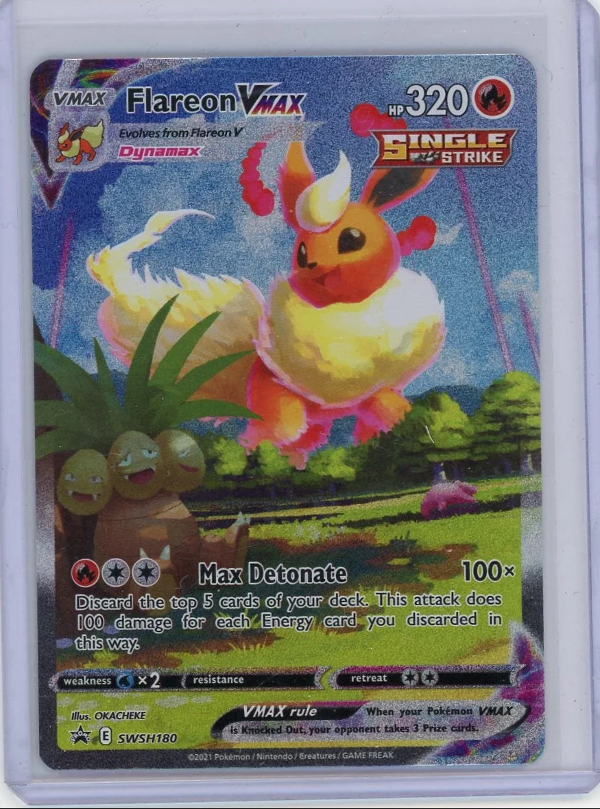 Flareon Vmax Pokémon Sword & Shield Black Star Promo #SWSH180