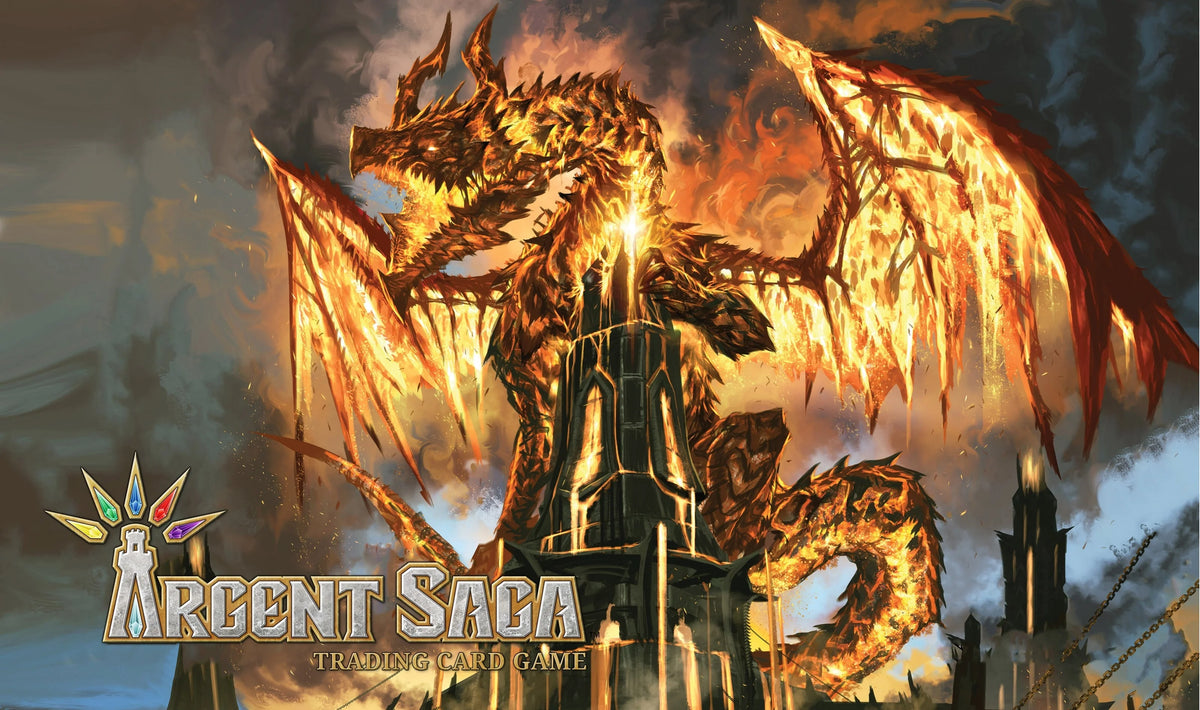 Argent Saga TCG Rubber Playmat - Vehemot, Crimson Guardian