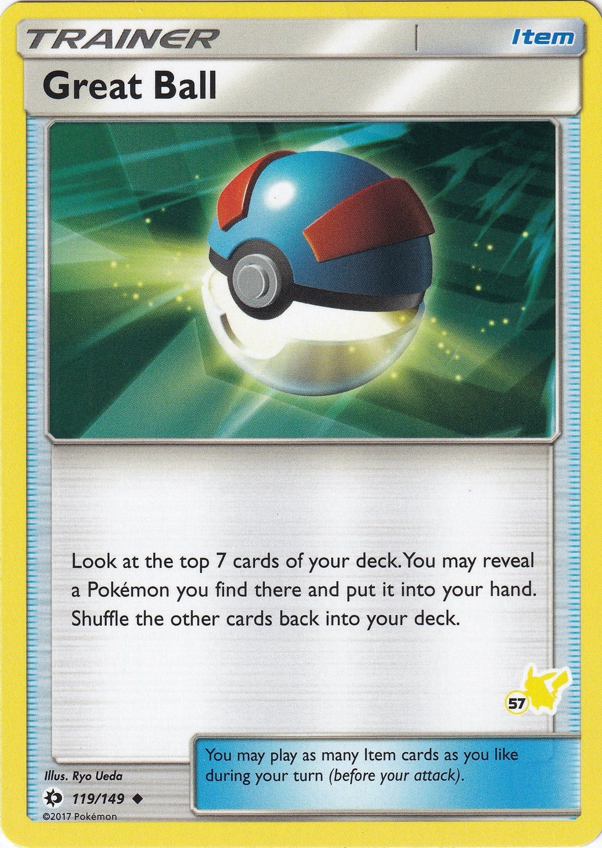 Great Ball - 119/149 (#57 Pikachu Stamped) (119/149) (Battle Academy) (BTA)