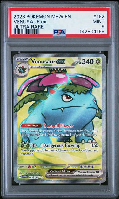 Venusaur ex Pokémon 151 Full-Art #182/165 PSA 9