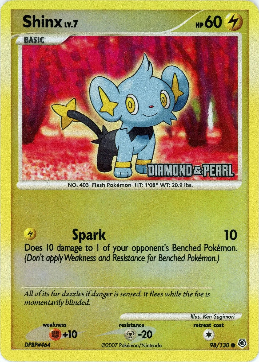 Shinx - 98/130 [Diamond & Pearl] (098/130) (Burger King Promos) (BKP)