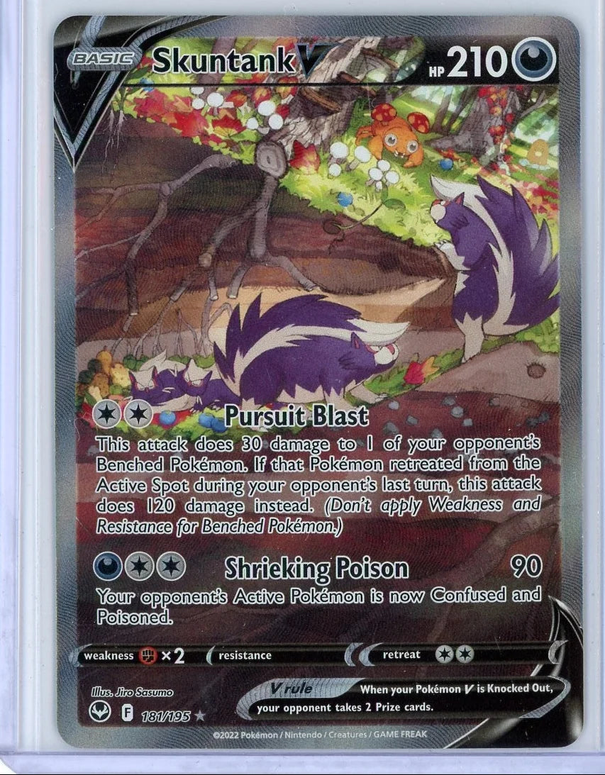 Skuntank V Pokémon Silver Tempest Alternate Full Art #184/195