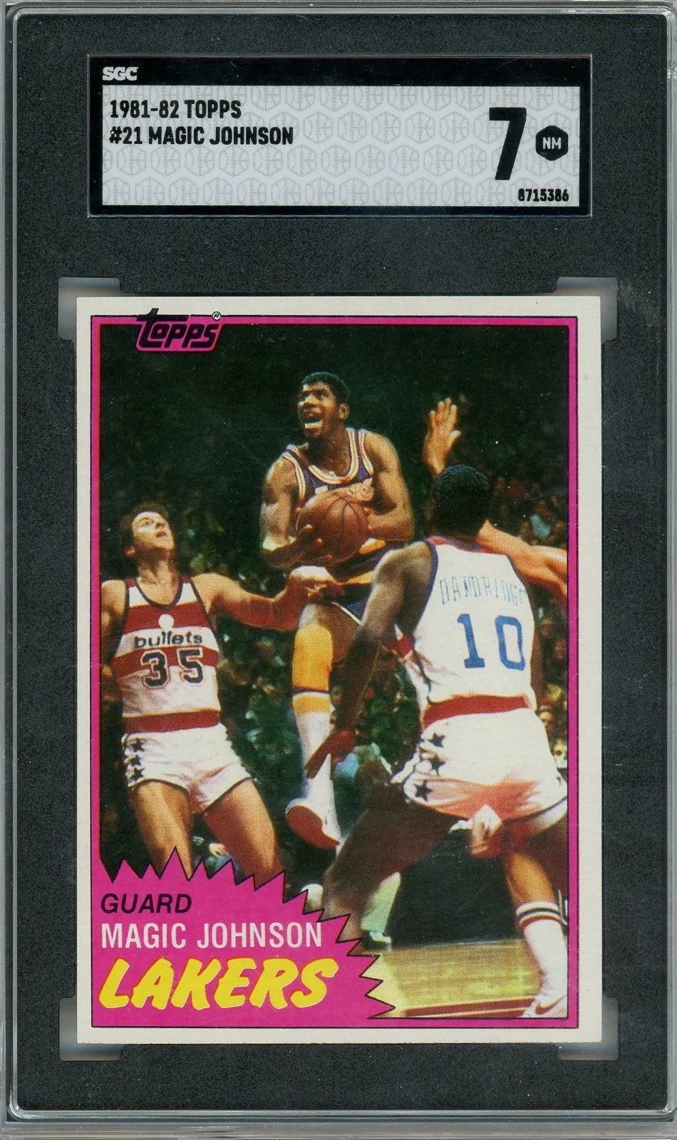 Magic Johnson 1981-82 Topps #21 SGC 7