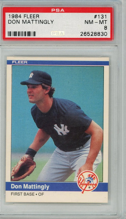 Don Mattingly 1984 Fleer #131 PSA 8