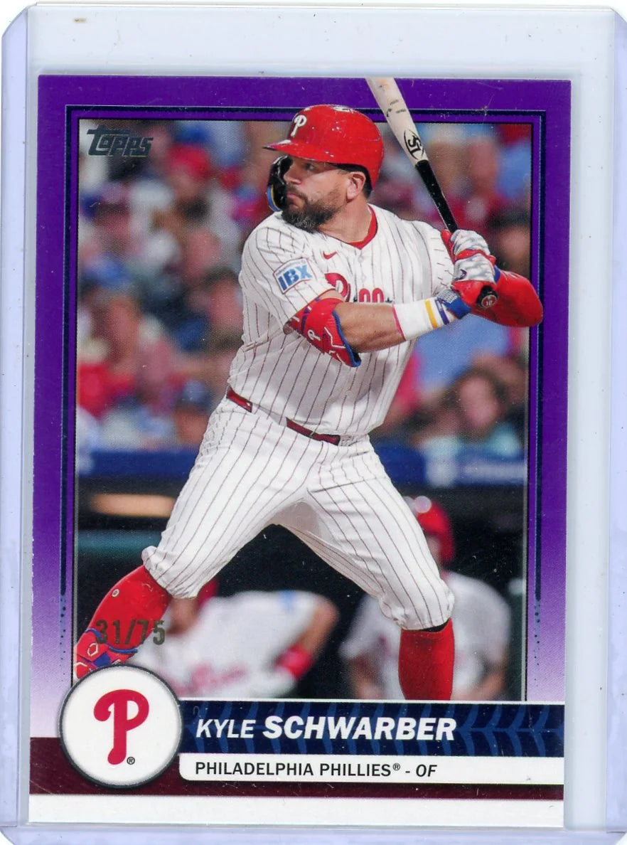 Kyle Schwarber 2026 Topps Flagship Costco Purple #'d 31/75