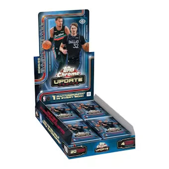 2025-26 Topps Chrome Update Basketball Hobby 12 Box Case