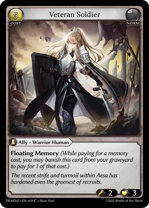 Veteran Soldier (019) (2022 Demo Deck) (DEMO22)