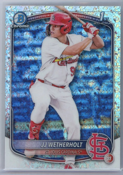 JJ Wetherholt 2025 1st Bowman Chrome mini diamond refractor