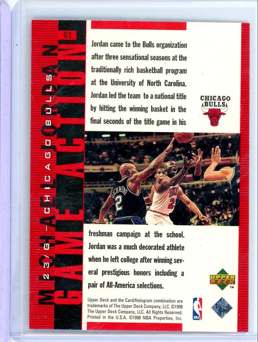 Michael Jordan 1008 Upper Deck Game Action #'d 2034/2300