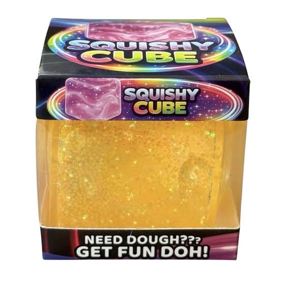 Fun Doh Squishy Cube (Various Colors)