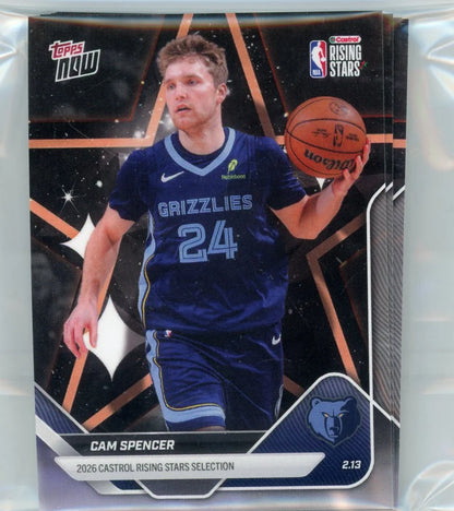 Cam Spencer 2026 Topps NOW Rising Stars RC #RS14