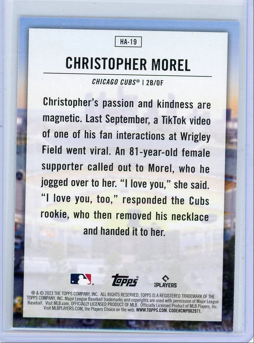 Christopher Morel 2023 Topps Home Field Advantage rookie card