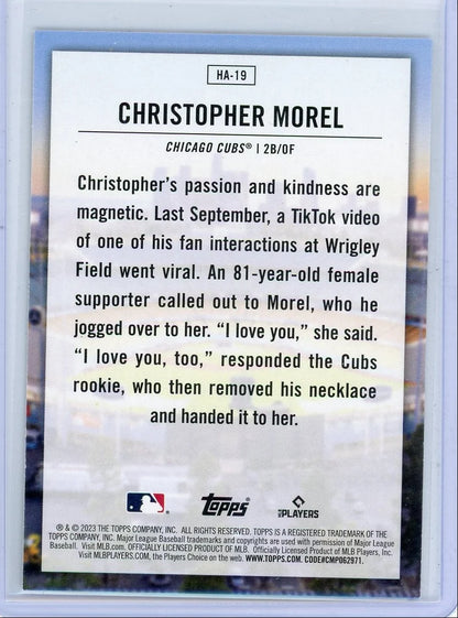 Christopher Morel 2023 Topps Home Field Advantage rookie card