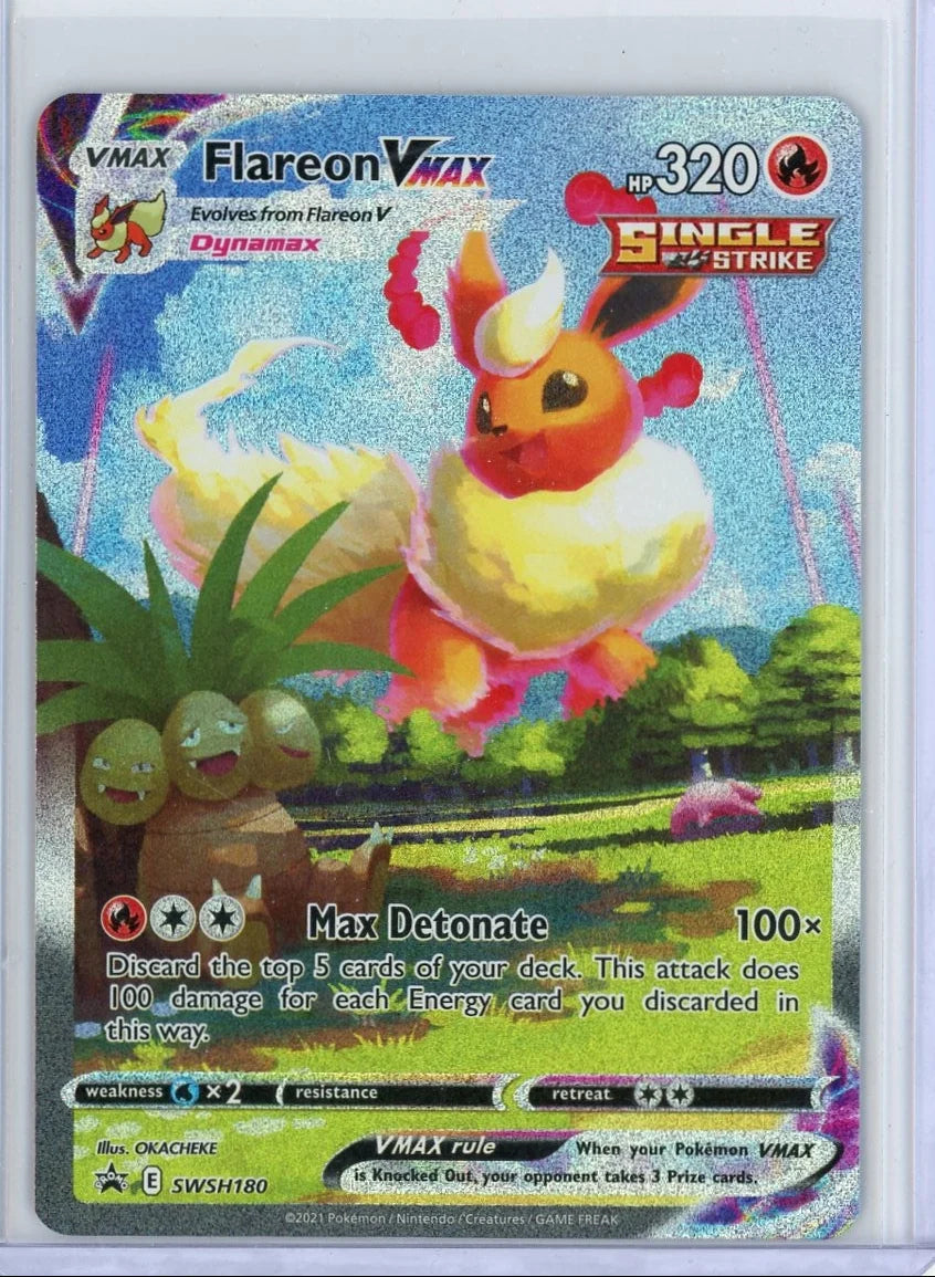 Flareon Vmax Pokémon Black Star Promo Alternate Full Art #SWSH180