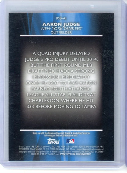 Aaron Judge 2014 Bowman Scout's Breakouts