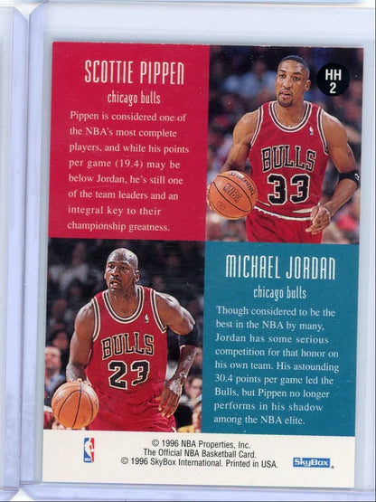 Michael Jordan / Scottie Pippen 1996-97 NBA Hoops Head 2 Head