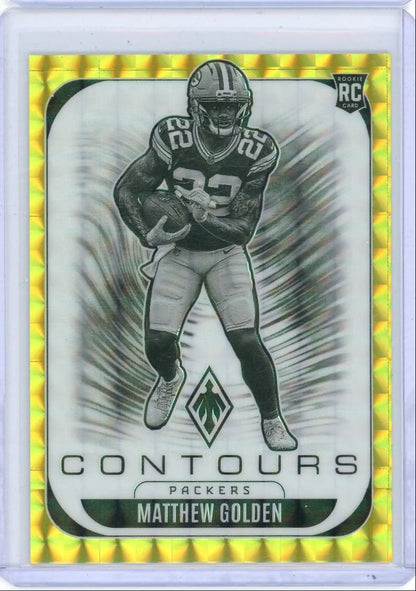 Matthew Golden 2025 Panini Phoenix Contours gold rc #'d 006/149
