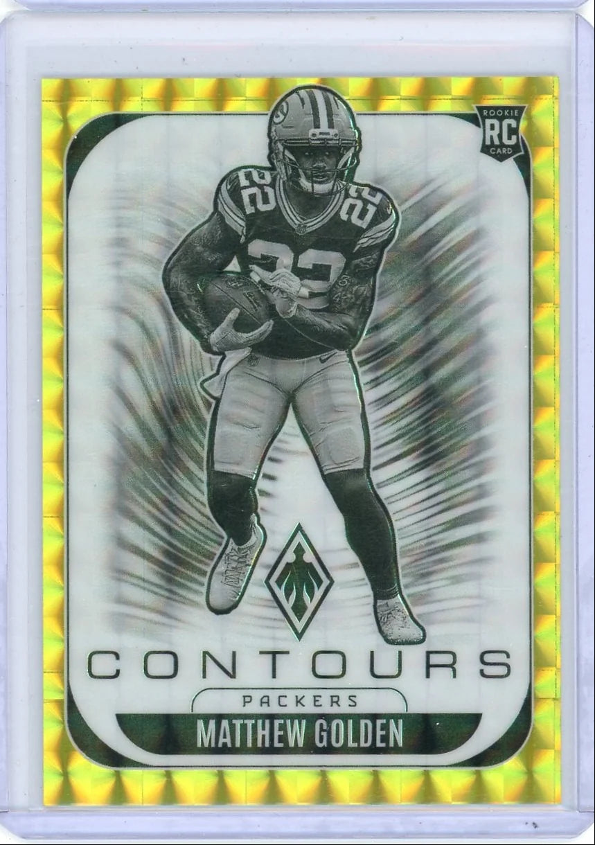 Matthew Golden 2025 Panini Phoenix Contours gold rc #'d 006/149