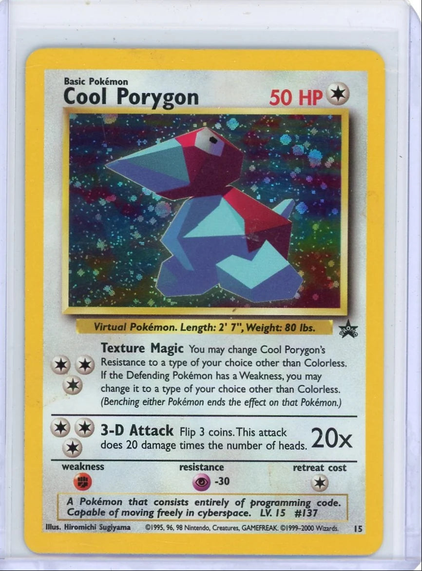 Cool Porygon Pokémon Black Star Promo #15 LP