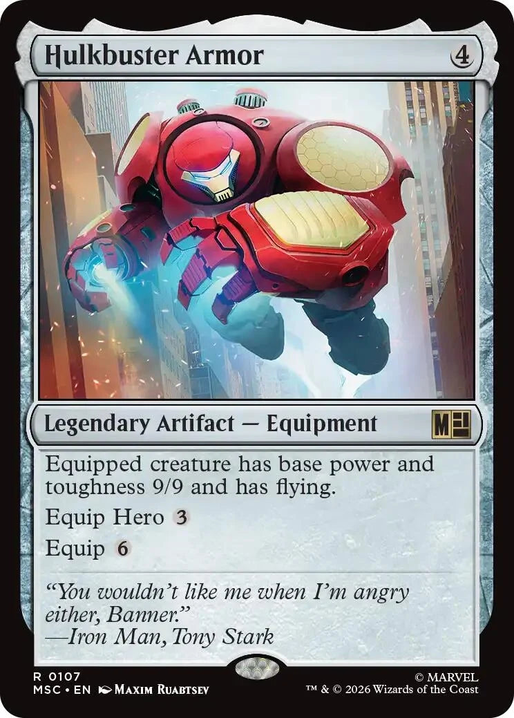 Hulkbuster Armor (Surge Foil) (107) (Marvel Super Heroes)