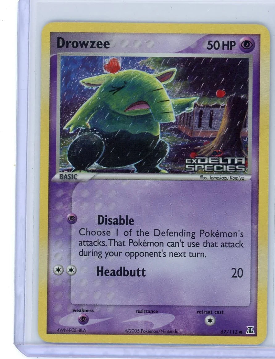 Drowzee Pokémon EX Delta Species Reverse Holo #67/113