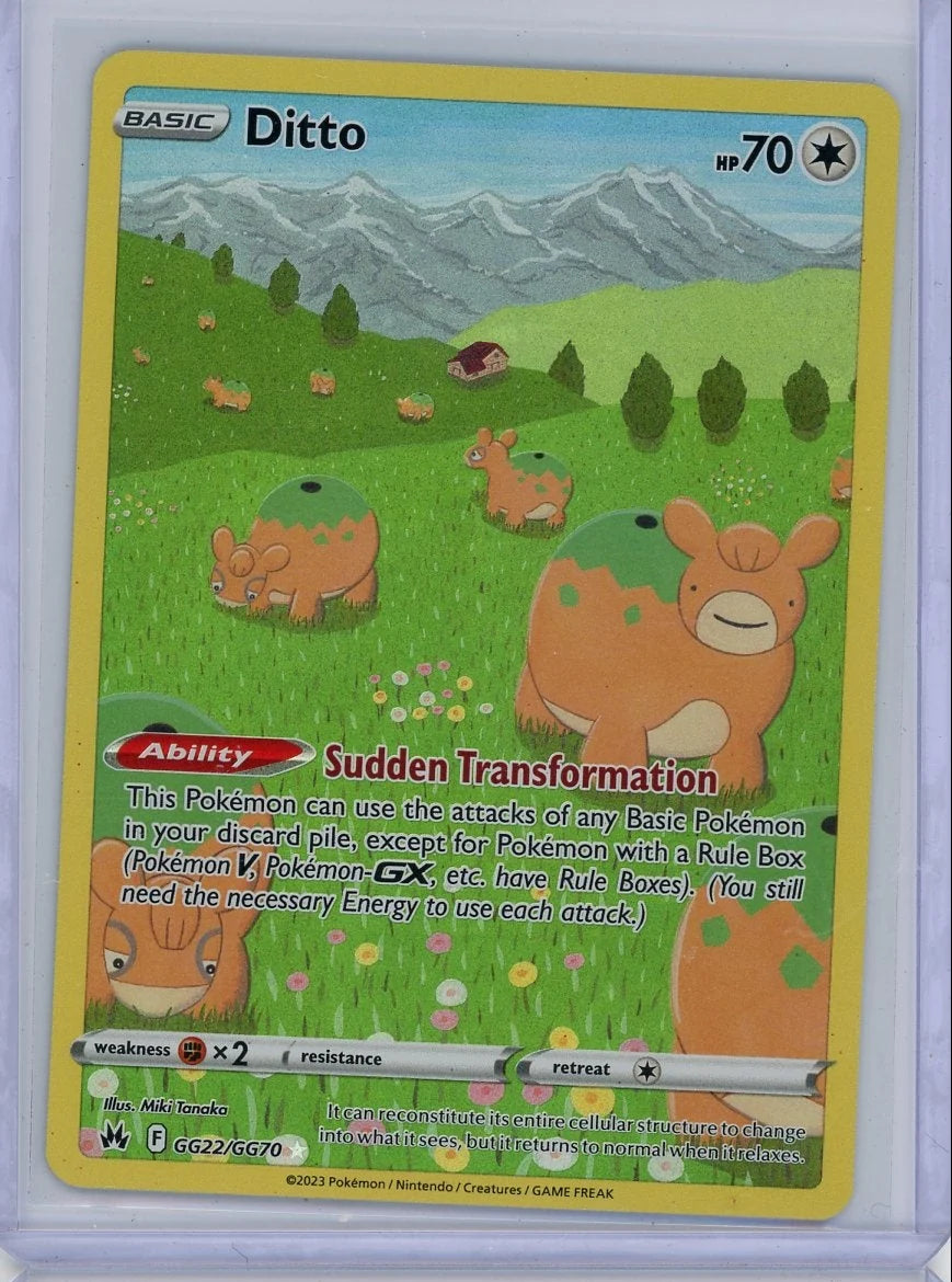 Ditto Pokémon Crown Zenith Ultra Rare #GG22/GG70
