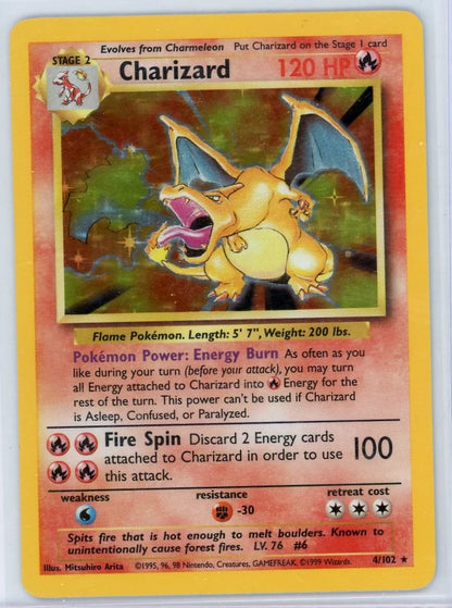 Charizard Pokémon Base Set Holo #4/102