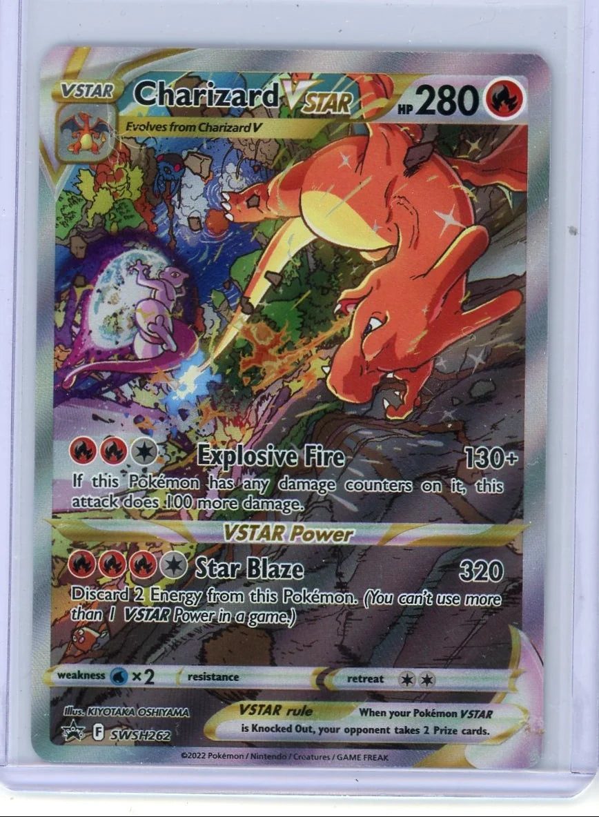 Charizard Vstar Pokémon Black Star Promo #SWSH262