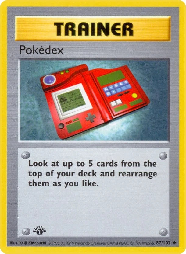 Pokedex (087/102) (Base Set (Shadowless)) (BSS)