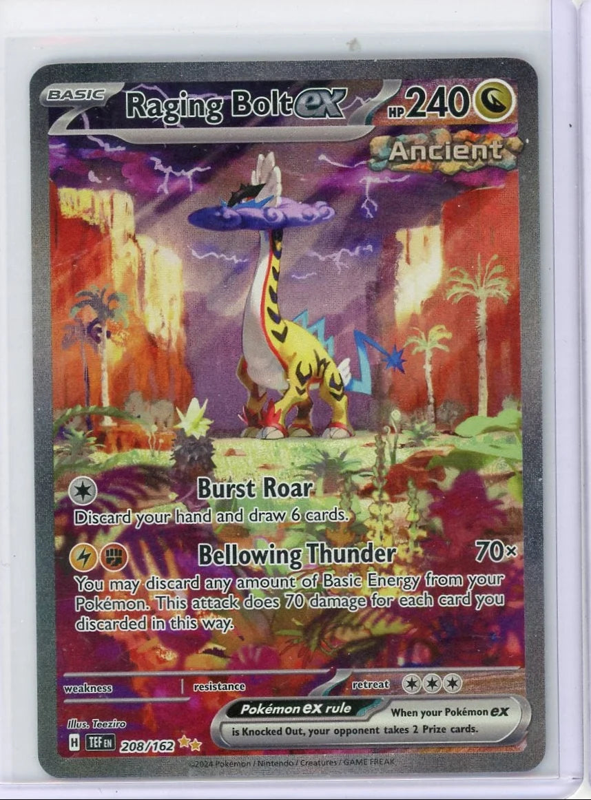 Raging Bolt ex Pokémon Temporal Forces Special Illustration Rare #208/162