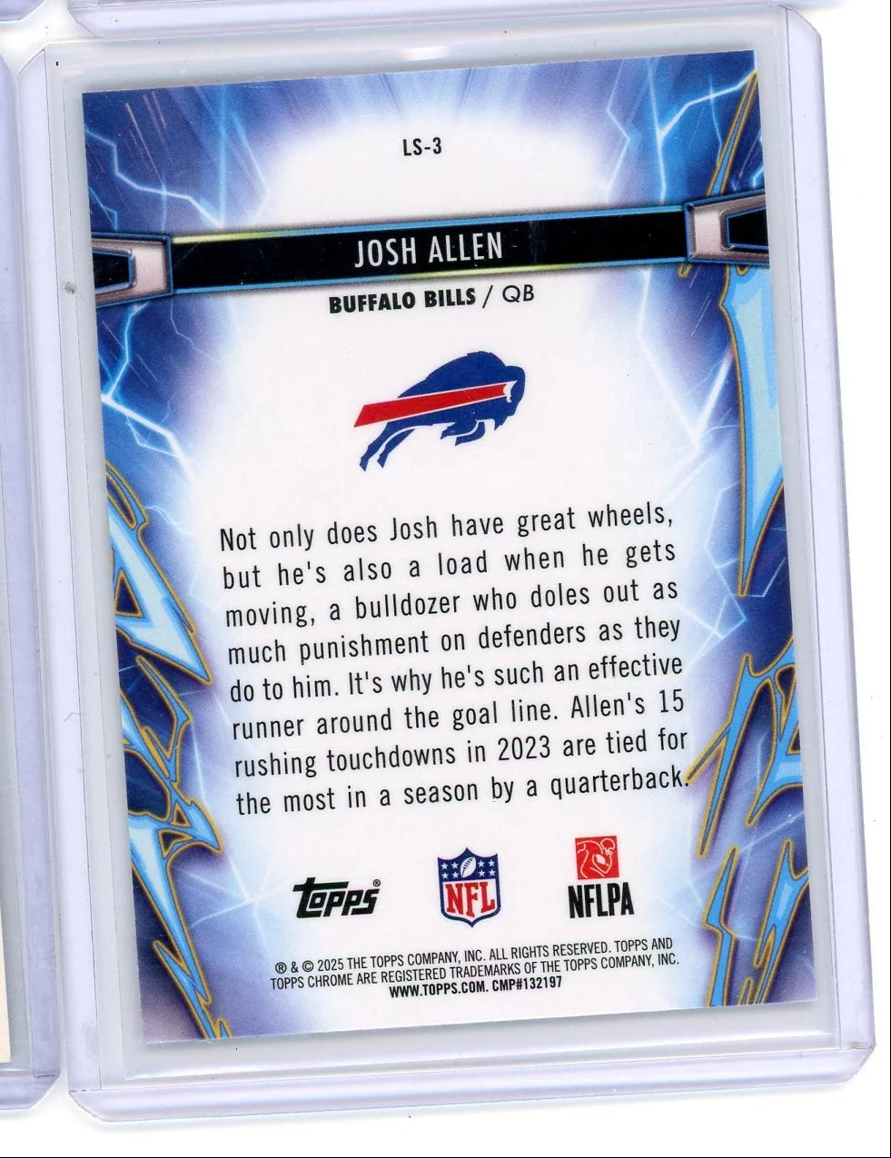 Josh Allen 2025 Topps Chrome Lightspeed