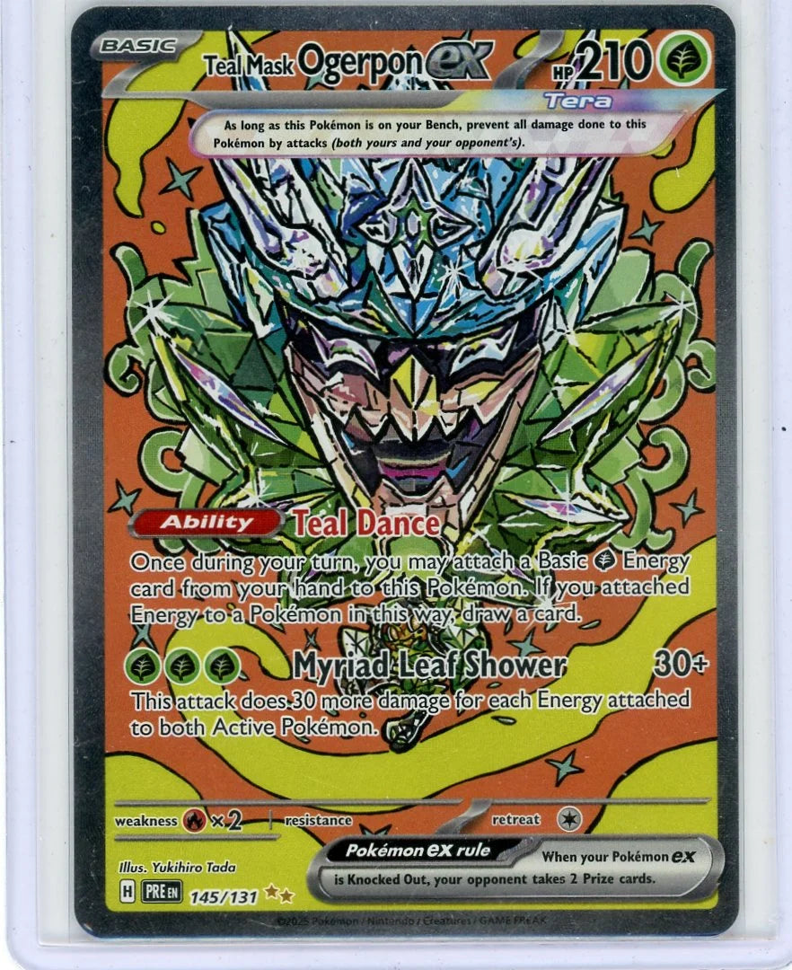 Teal Mask Ogerpon ex Pokémon Prismatic Evolutions Special Illustration Rare #145/131