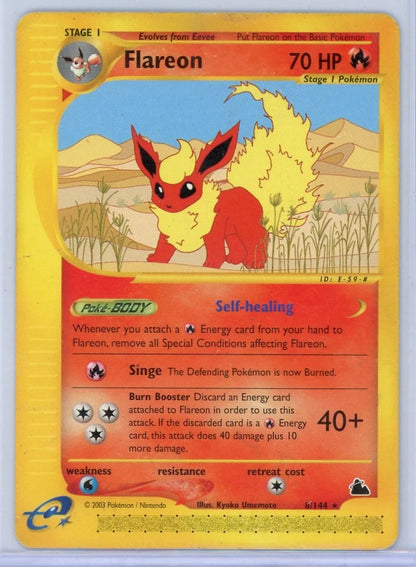 Flareon 2003 Pokémon Skyridge non holo #8/144 LP/MP