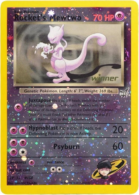 Rocket's Mewtwo - 8 [Winner] (008/009) (Best of Promos) (PR)