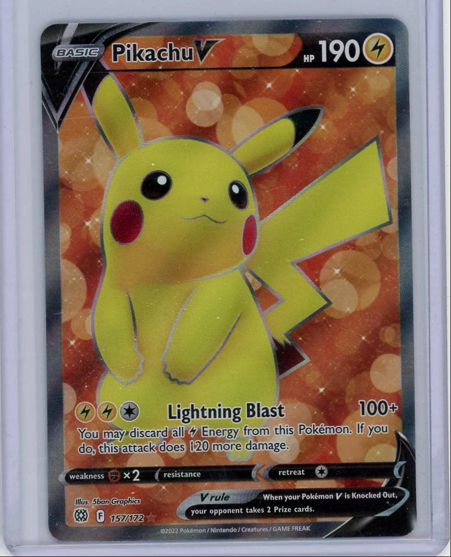 Pikachu V Pokémon Brilliant Stars Full-Art #157/172