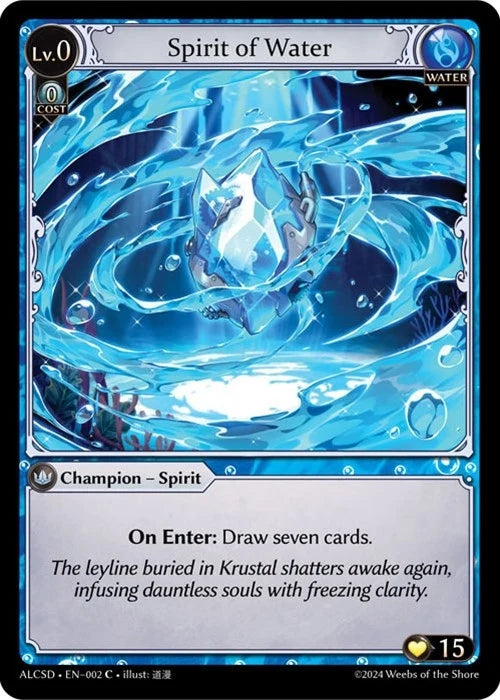 Spirit of Water (002) (Alchemical Revolution Starter Decks) (ALCSD)
