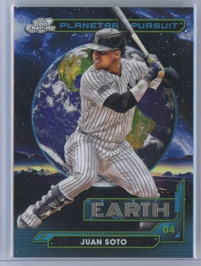 Juan Soto 2024 Topps Cosmic Chrome Planetary Pursuit Earth