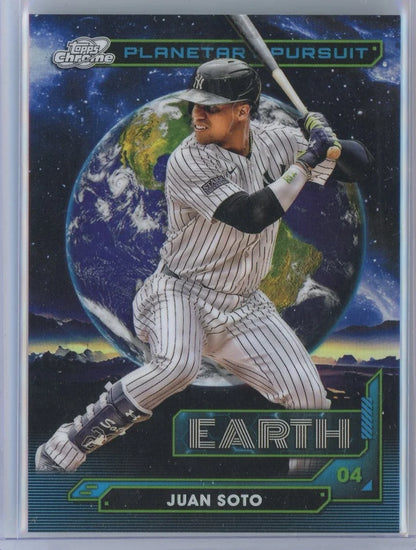 Juan Soto 2024 Topps Cosmic Chrome Planetary Pursuit Earth