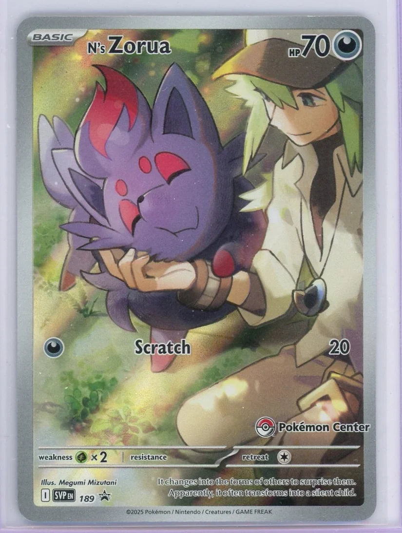 N's Zorua Pokémon Journey Together Pokémon Center ETB Promo #189