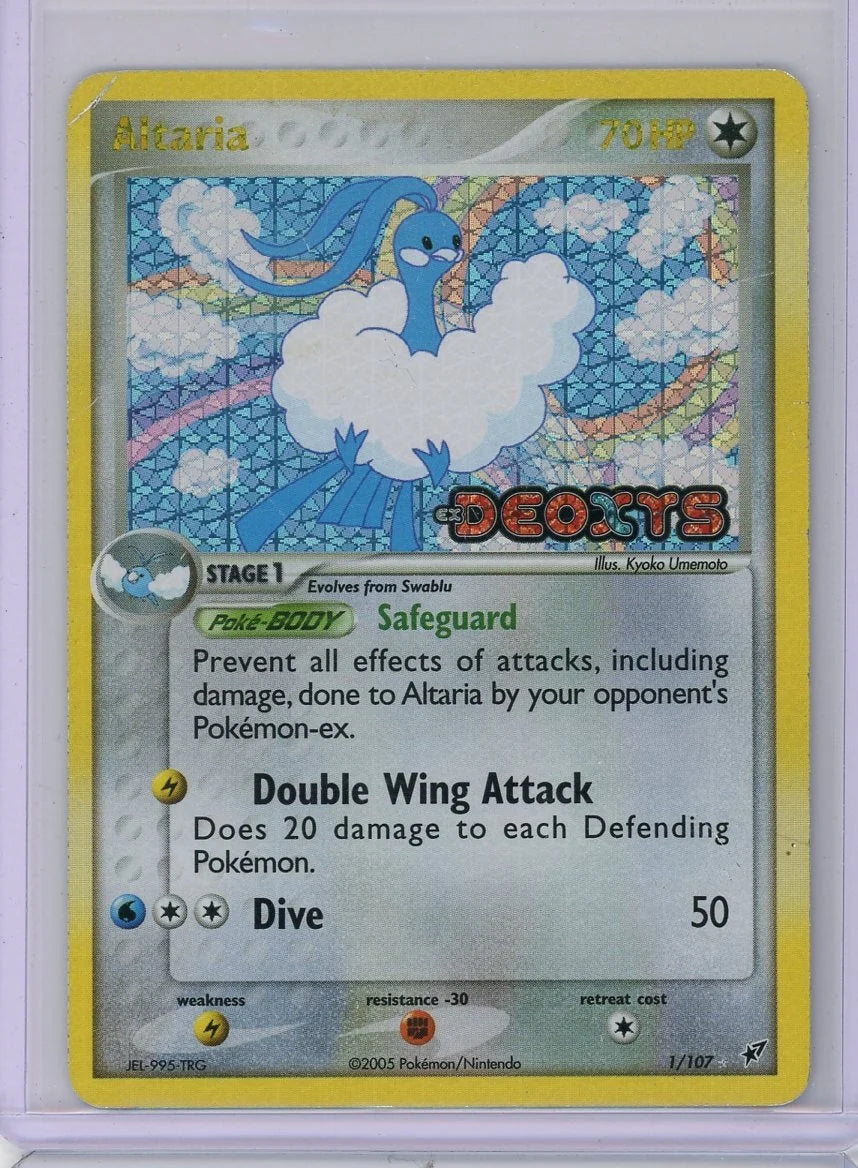 Altaria Pokémon EX Deoxys (Stamped) Holo Rare #1/107 (HP)