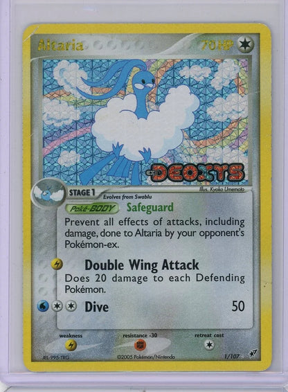 Altaria Pokémon EX Deoxys (Stamped) Holo Rare #1/107 (HP)